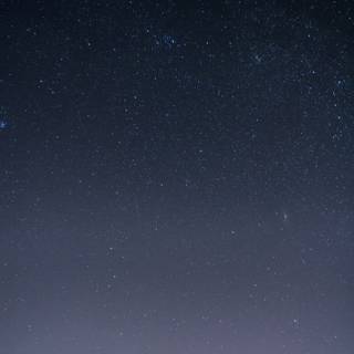 Starry sky silhouette swing tree night HD wallpaper