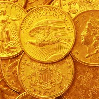 Gold coins wallpaper