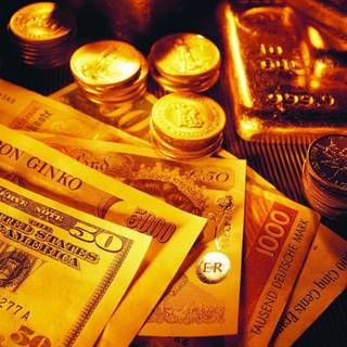 Gold coins wallpaper