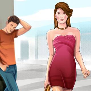 Curve women wallpaper