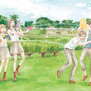 Brown haired summer wallpaper