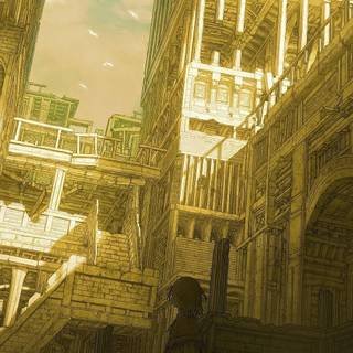 Abandoned city wallpaper