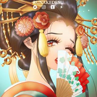 Komurasaki wallpaper