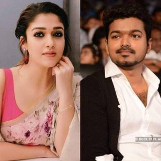 Vijay and Nayanthara wallpaper