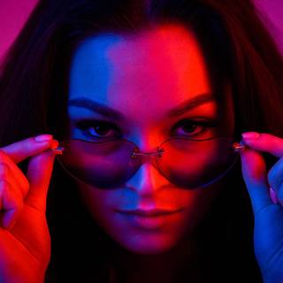 Neon women wallpaper