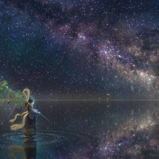 Milky way anime wallpaper