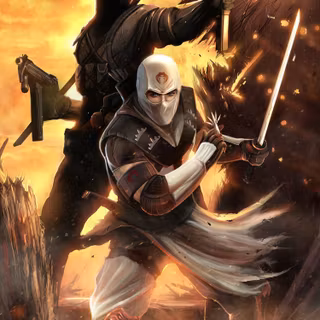 G.I. Joe Rise of Cobra Snake Eyes vs Storm Shadow wallpaper