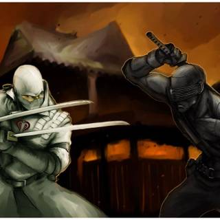 G.I. Joe Rise of Cobra Snake Eyes vs Storm Shadow wallpaper