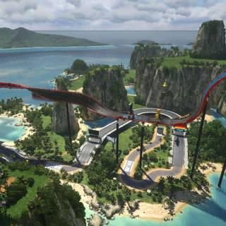 TrackMania Lagoon aesthetic wallpaper