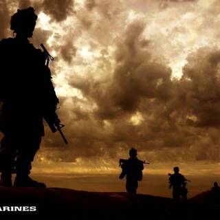 US military couples wallpaper