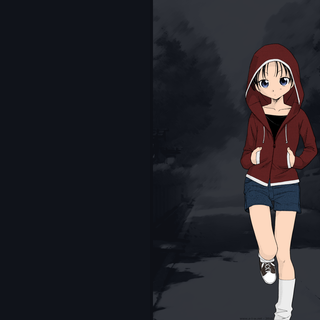 Walk alone girl wallpaper