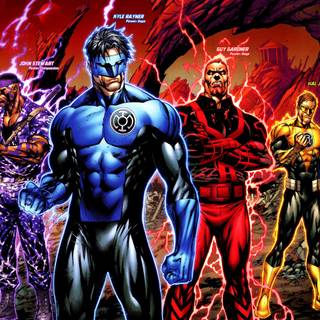 Lantern Corps Power Rings wallpaper