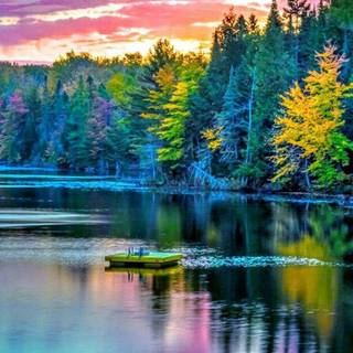 Colourful scenery wallpaper