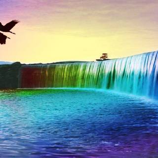 Colourful scenery wallpaper