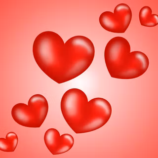 Pink heart flower wallpaper