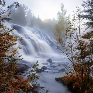 Earth waterfall HD wallpaper