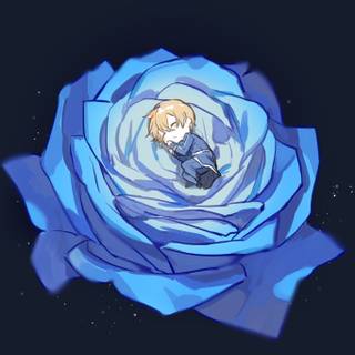 Blue rose sword wallpaper