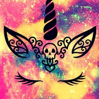 Glitter unicorn wallpaper