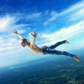 Flying powers wallpaper