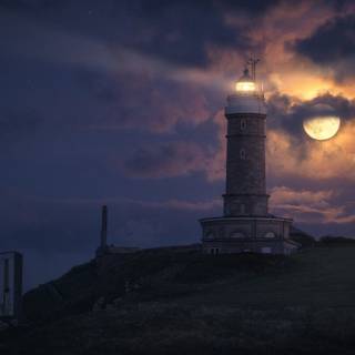 Lighthouse clouds HD wallpaper