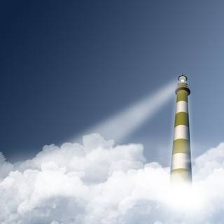 Lighthouse clouds HD wallpaper
