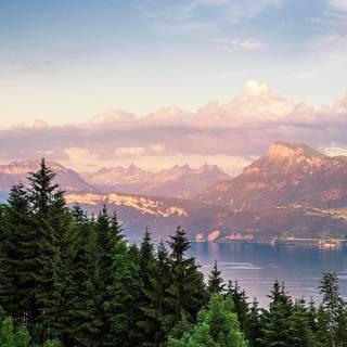 Montreux Lake Switzerland wallpaper