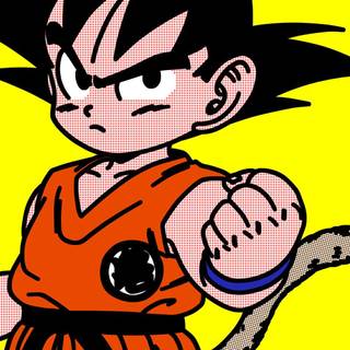 Goku cartoon art wallpaper