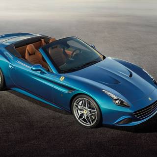 Blue Ferrari wallpaper