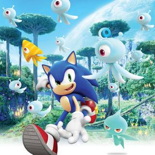Sonic and Tails Sonic colours wallpaper
