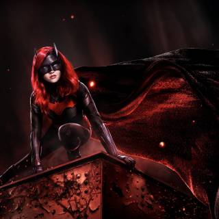 Amoled Batwoman wallpaper