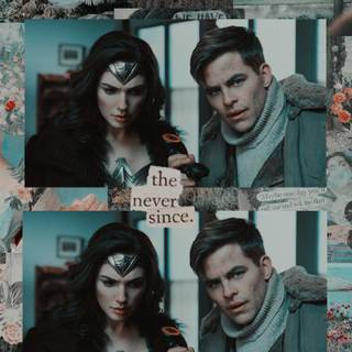 Diana Prince and Steve Trevor wallpaper