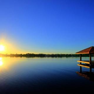 Peaceful lake wallpaper