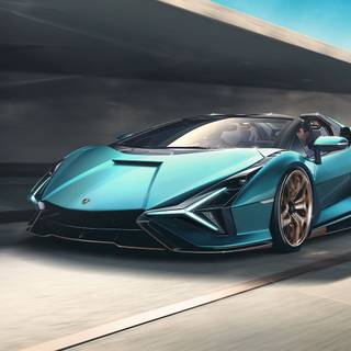 Lamborghini Sián Roadster HD wallpaper