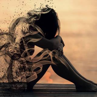 Alone girl Ultra HD wallpaper