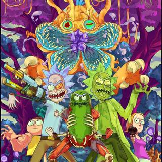 Ricky and Morty for Android wallpaper