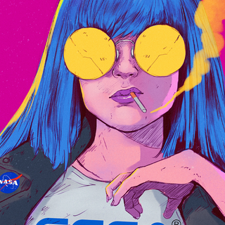 Aesthetic illustration art wallpaper