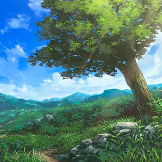 Anime nature view wallpaper