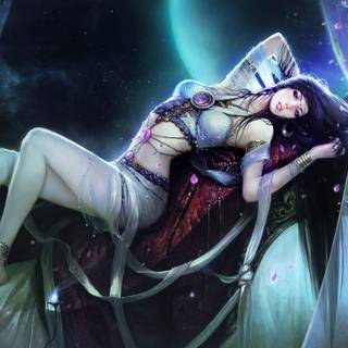 Beautiful fantasy girl wallpaper
