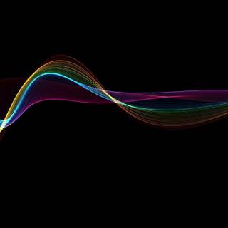 Black and rainbow wallpaper