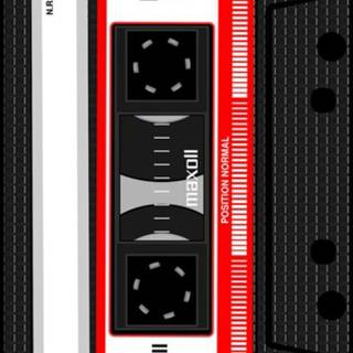 Vintage cassette wallpaper