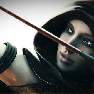 Arrow girl wallpaper