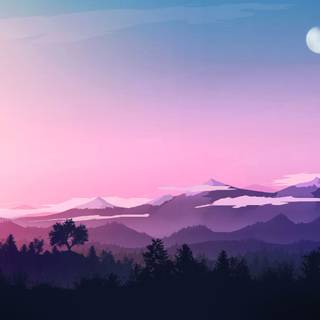 Evening minimal wallpaper