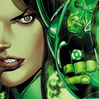 Green Lantern girls wallpaper
