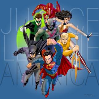 Justice League girls wallpaper