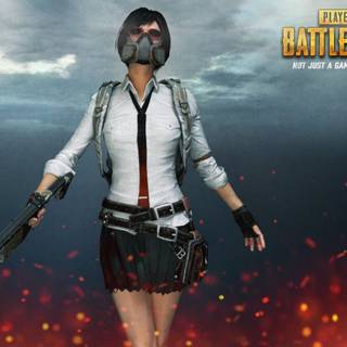 Anime PUBG girl wallpaper