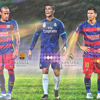 Messi Neymar Ronaldo wallpaper