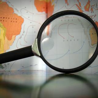 Magnifying glass wallpaper