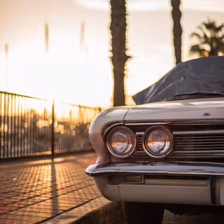 Vintage retro sunset wallpaper