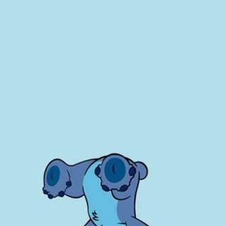 Cute blue iPhone wallpaper