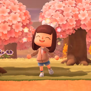 Sakura trees aesthetic Ps4 wallpaper